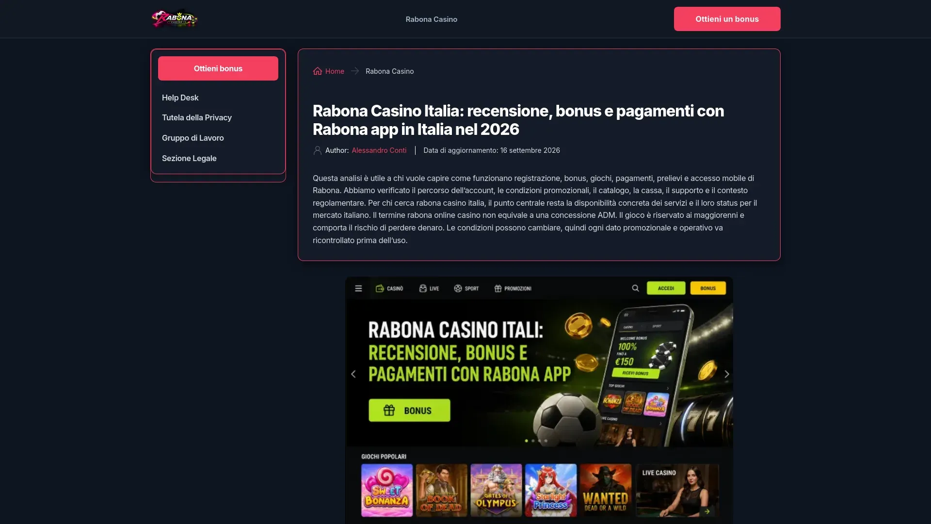 Screenshot RISTORANTE GATSBY [ HOME PAGE ]