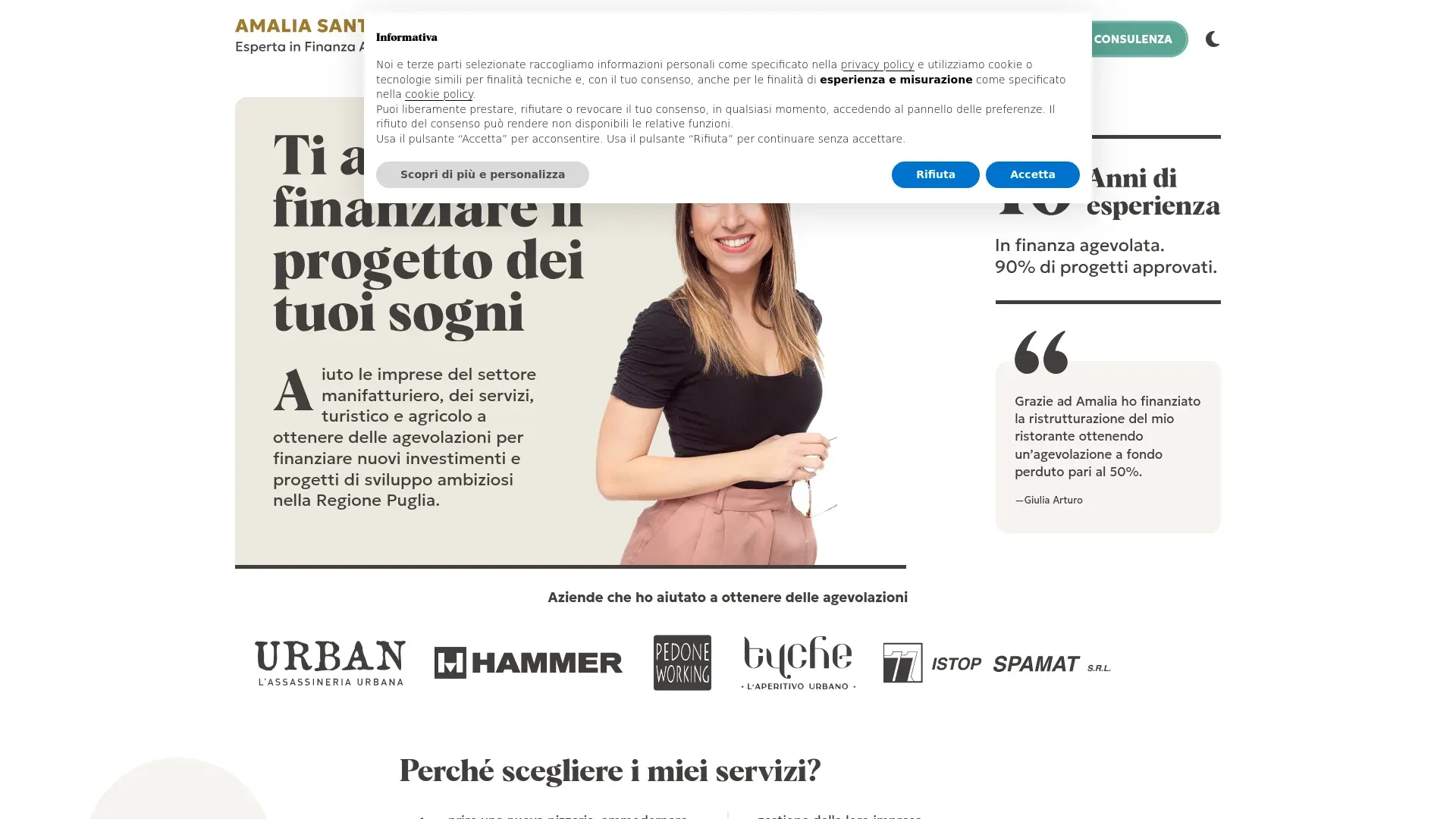Screenshot AMALIA SANTORO