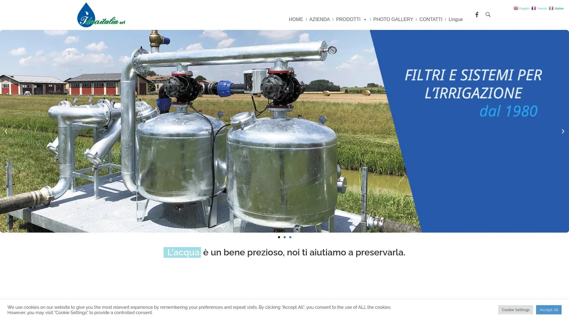 Screenshot IDRA IRRIGAZIONI