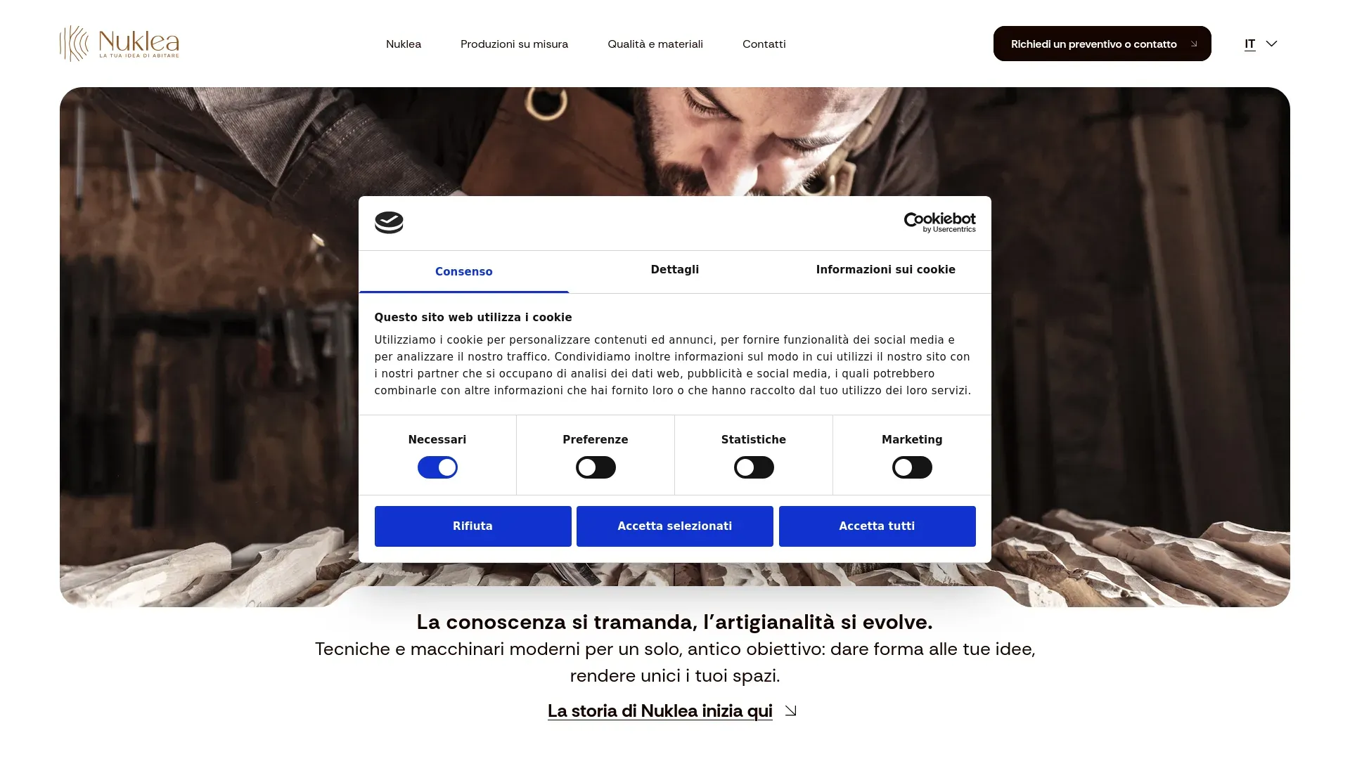 Screenshot NUKLEA DESIGN