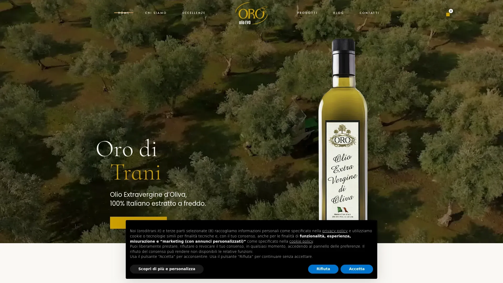 Screenshot ORO DI TRANI
